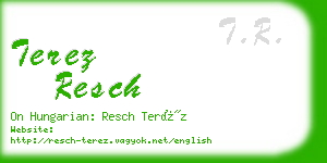 terez resch business card